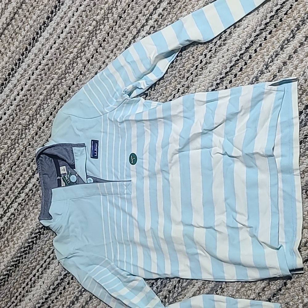 Ll bean Nwt womans rugby Henley sz med